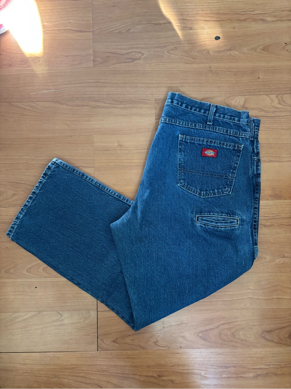40x30 Dickies Men's Blue Relaxed Fit Denim Jeans